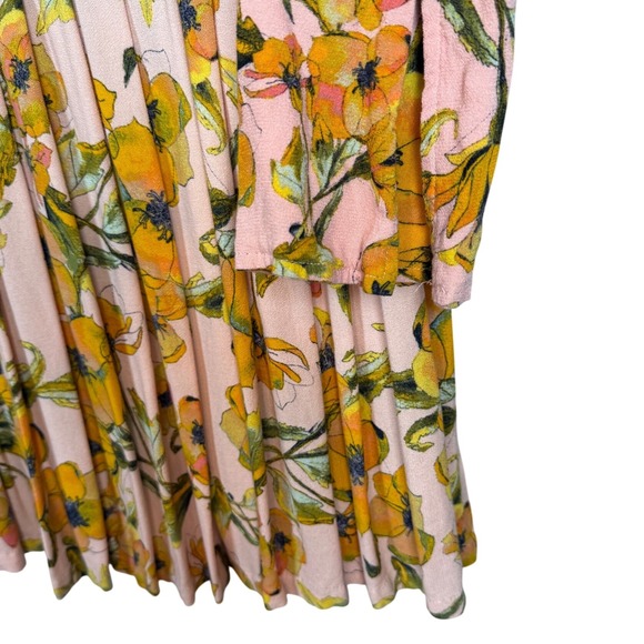 Free People, We the Free Tegan Printed Mini Dress, Long Sleeve Mini Dress Size 4 - Picture 9 of 11